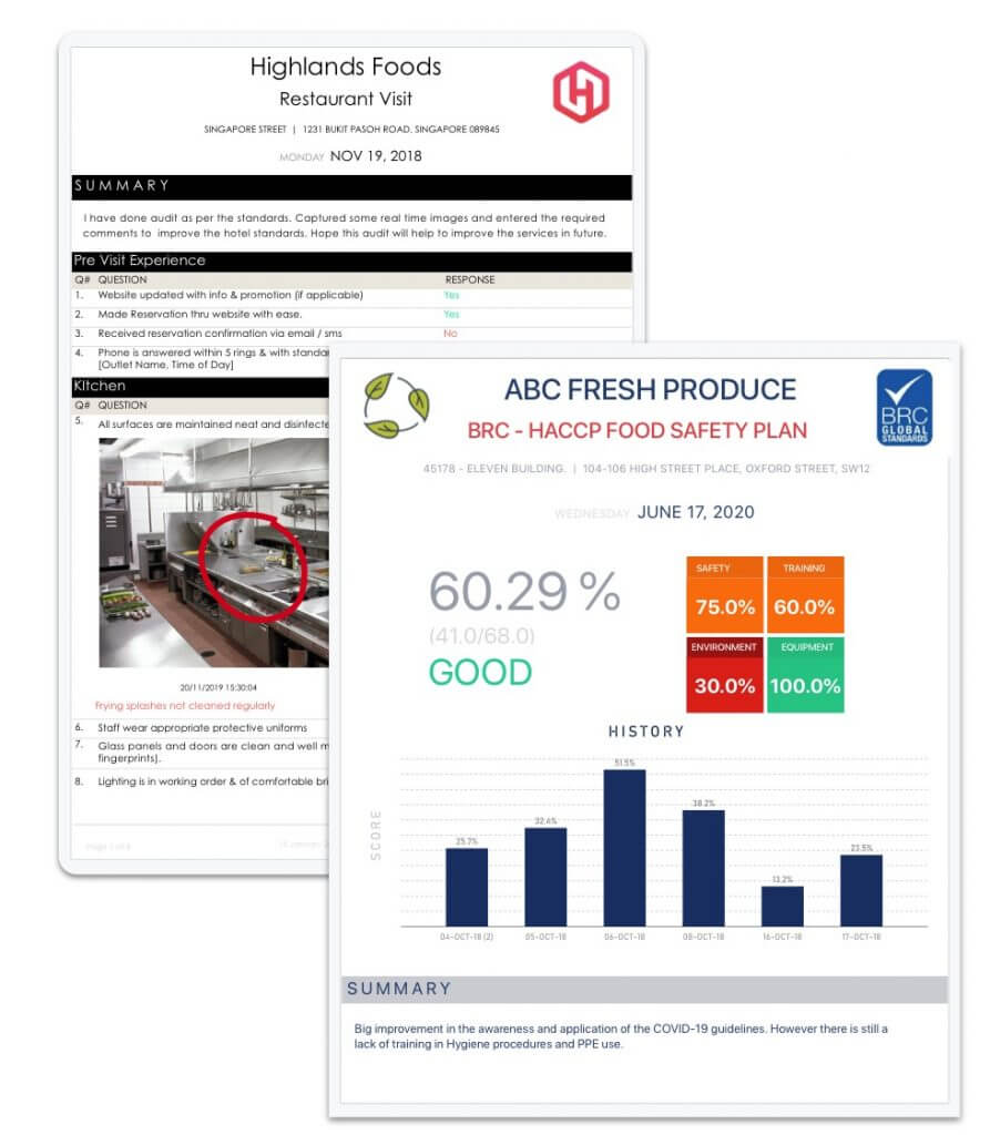 food safety app report