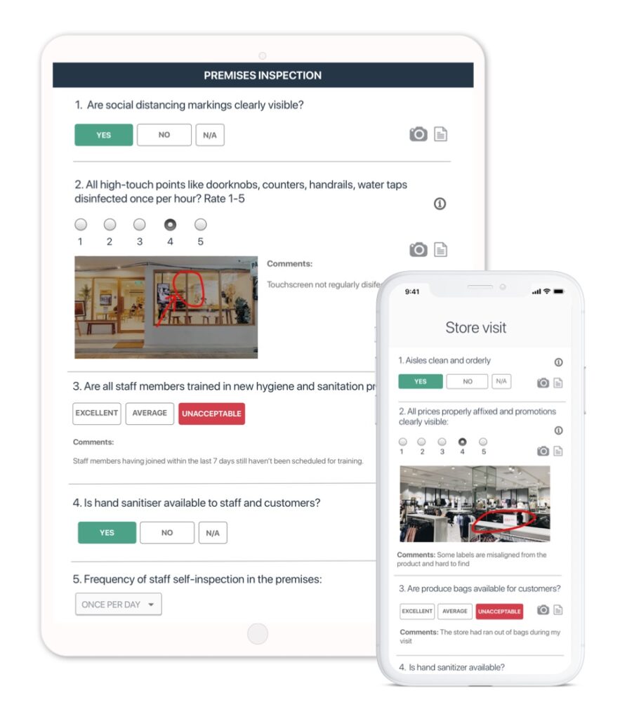 retail audits inspections app