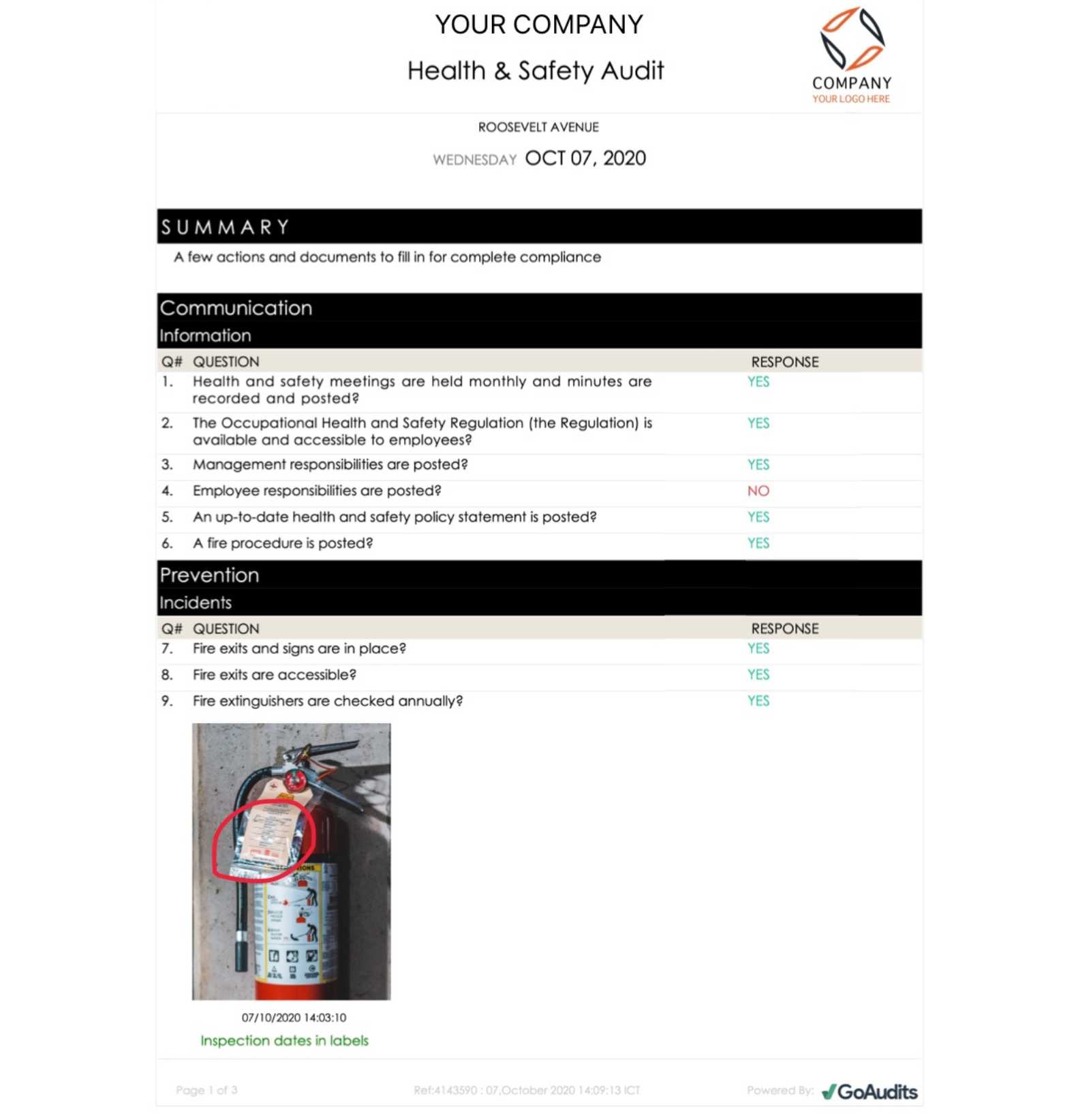 GoAudits inspection-simple-reports
