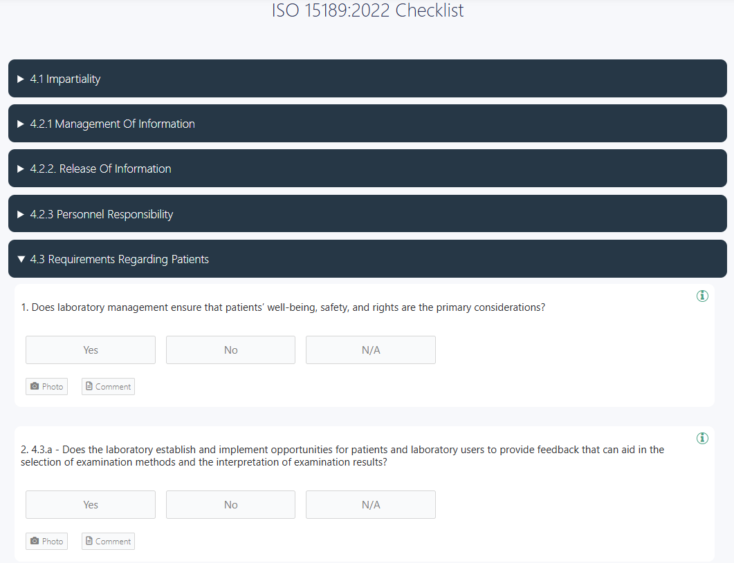 ISO15198 audit checklist 
